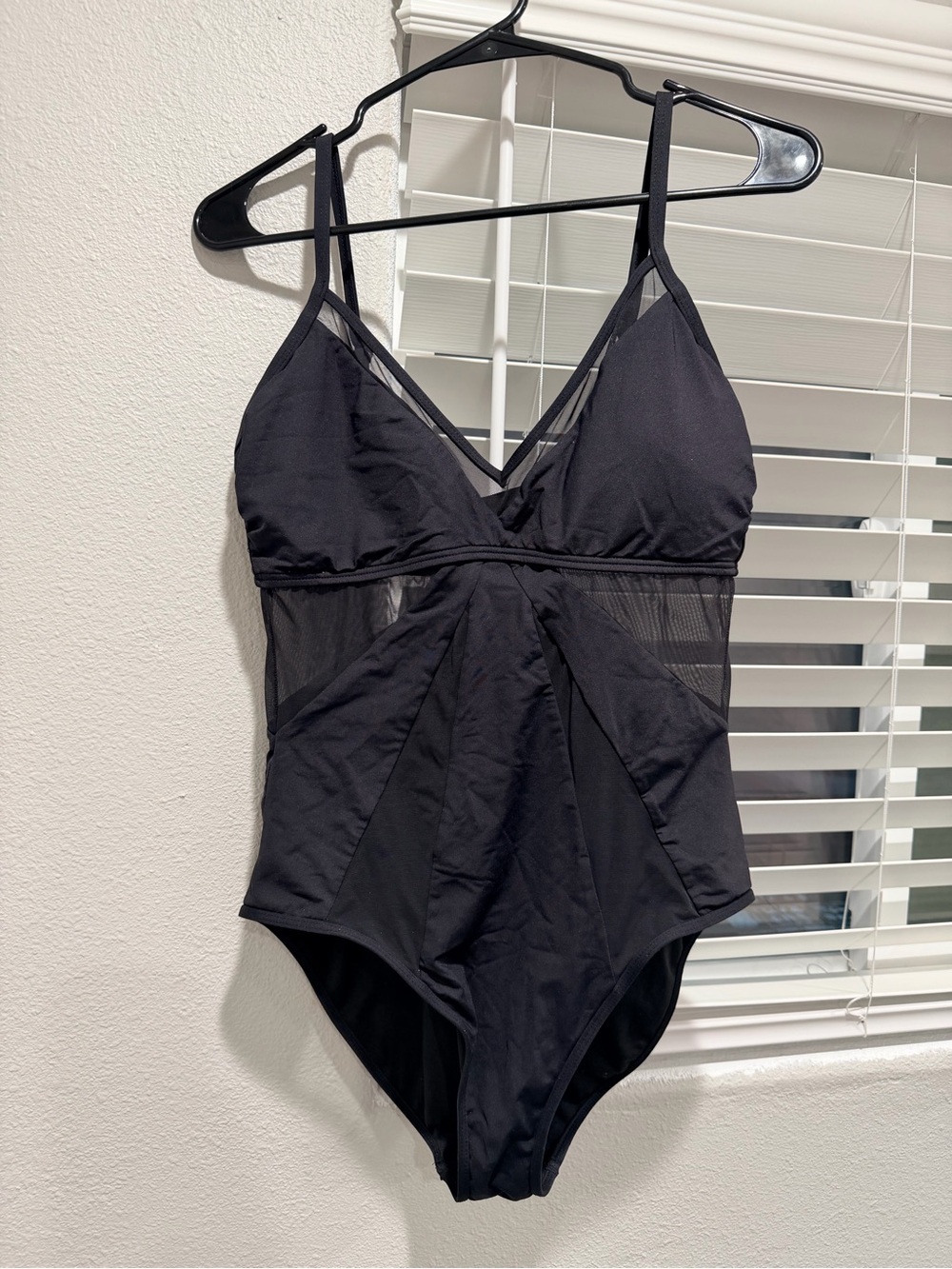 Kenneth Cole Black Adjustable-Strap One-Piece Swimsuit